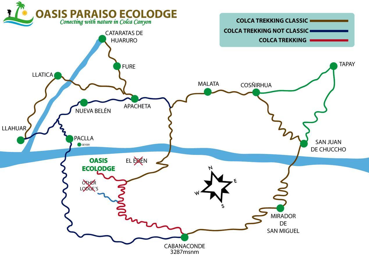 Oasis Paraiso Ecolodge Cabanaconde Bagian luar foto